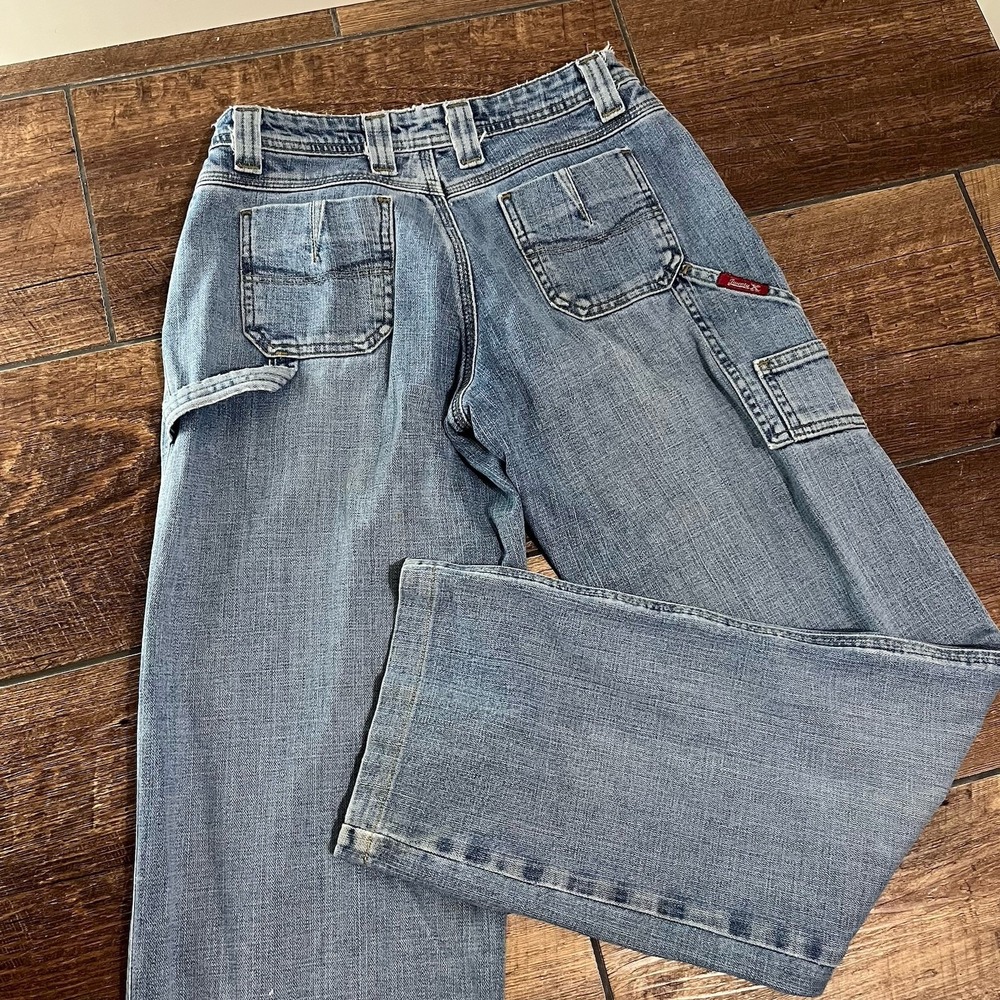 Cruel Jackson 20X Girl 1/2X34 Low Rise Denim Jeans Carpenter Vintage Y2K 90s - Picture 1 of 13